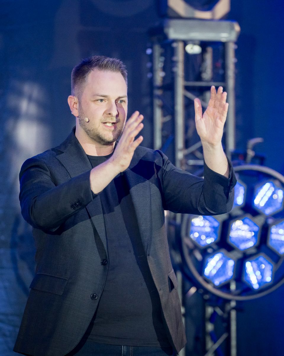 Michael Holtappels beim Speaker Slam